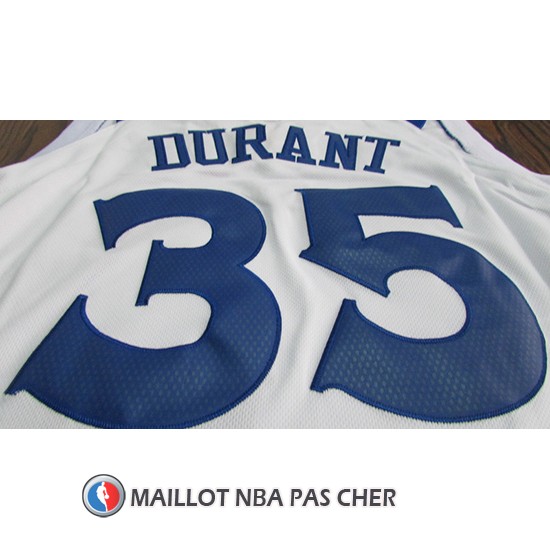 Maillot Golden State Warriors Kevin Durant 35 2017-18 Blanc